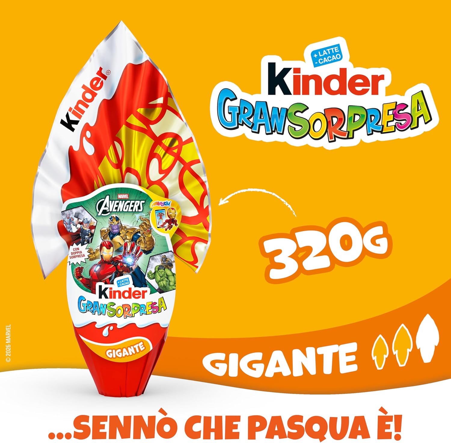 Uovo Di Pasqua Avengers Kinder Ferrero 320 gr - immagine 2