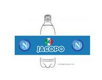 12 ETICHETTE ACQUA PERSONALIZZATE NAPOLI CAMPIONE