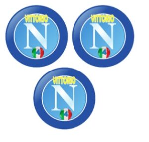 40 BOLLINI ADESIVI NAPOLI CAMPIONE PERSONALIZZABILE