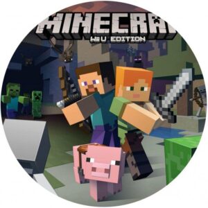 CIALDA SU ZUCCHERO ROTONDA MINECRAFT