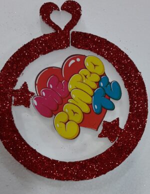PALLINE DI NATALE IN POLISTIROLO CON LOGO ME CONTRO TE LUI E SOFI
