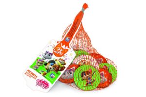 MONETE IN  CIOCCOLATO A LATTE 44  GATTI 6 CONFEZIONI pz 48
