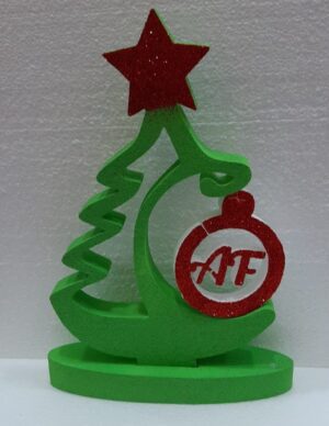 ALBERO PORTAPALLINA CON PALLINA PERSONALIZZATA IN POLISTIROLO