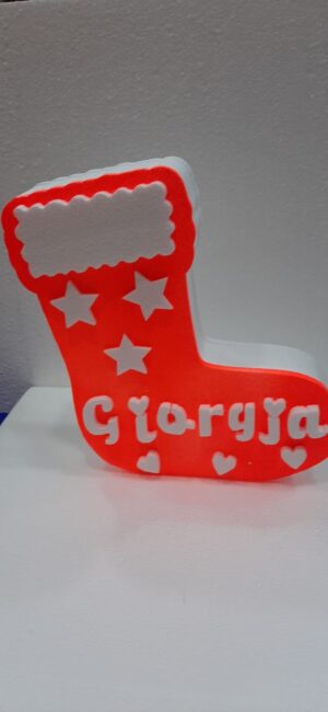 CALZA IN POLISTIROLO PERSONALIZZATA