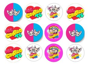 CIALDA SU ZUCCHERO ME CONTRO TE 12 IMPRONTE PER BISCOTTI CUPCAKES