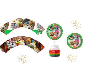 8 Wrapper per cupcakes  44 gatti con pics