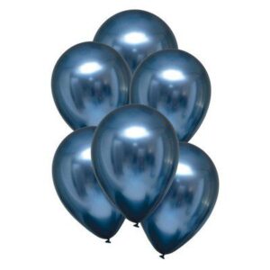 10 Palloncini SATINATI BLU COBALTO CM 28