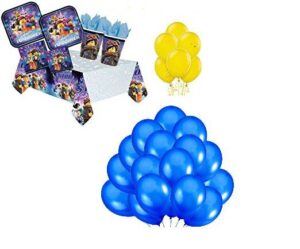 KIT 24 OSPITI LEGO MOVIE  COORDINATO TAVOLA CON PALLONCINI