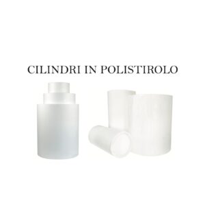 Kit 3 cilindri impilabili in polistirolo 50x90 cm, 40x80 cm, 30x70 cm per allestimenti