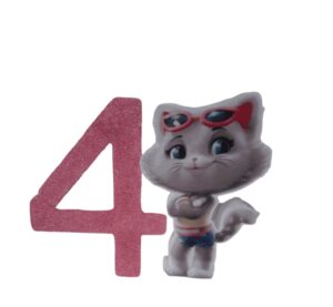 NUMERO IN POLISTIROLO CON SAGOMA MILADY  DEI 44 GATTI