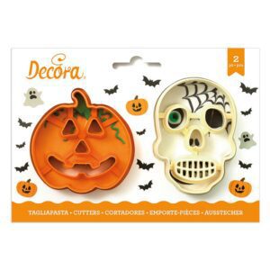 2 Tagliapasta Teschio Zucca con particolari Halooween Decora