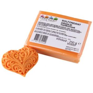 PASTA DI ZUCCHERO ARANCIONE 250Gr FUNCAKES