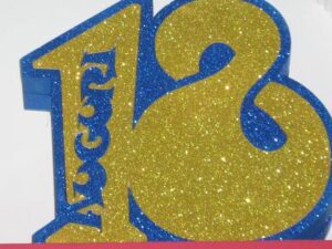 NUMERO "18" MEDIO BLU