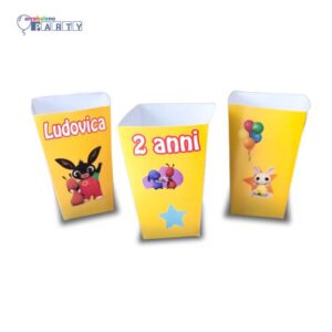 10 Scatole per Pop Corn Caramelle Bing Personalizzabile