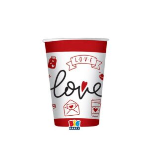 6 Bicchieri cc.200 Love