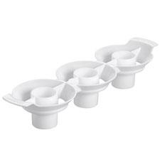 INSERTO IN PLASTICA PER CUPCAKES CON CENTRO A DUE COLORI