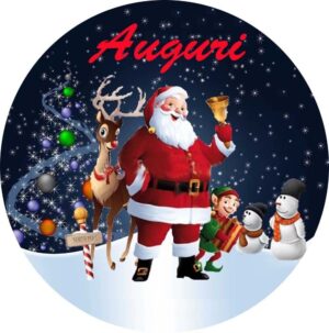 Cialda Per Torte Babbo Natale