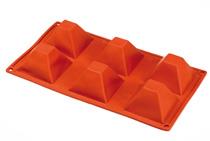 STAMPO IN SILICONE 6 PIRAMIDI
