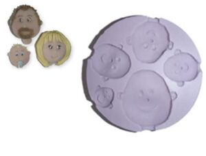 Stampo in Silicone 5 Volti