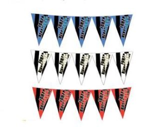 Festone Bandierina Rosso/Nero Milan mt 6