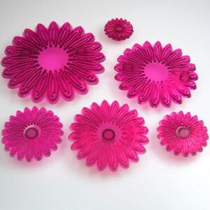 JEM CUTTERS MULTI PETAL DAISY set of 6 cm.10,5--8,5--7--5,5--4,5