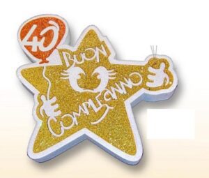 STELLA BUON 40° COMPLEANNO IN POLISTEROLO