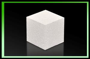 Base in poistirolo forma cubo 15*15*15