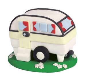 DECORAZIONE PER TORTA CARAVAN CAKE TOPPER