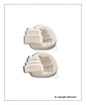 Mini Stampo in Silicone  Torta wedding Sugarflex