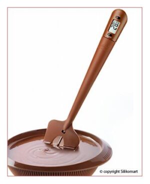 THERMOCHOC SPATOLA CON TERMOMETRO SILIKOMART CIOCCOLAT0