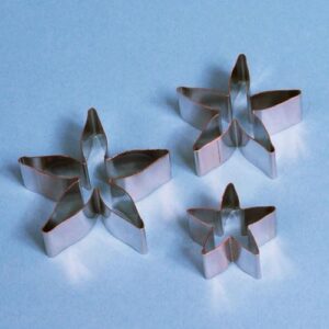 SET 3 TAGLIAPASTA POINSETTA STELLA DI NATALE