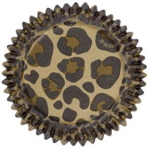 36 PIROTTINI PER CUPCAKES LEOPARD