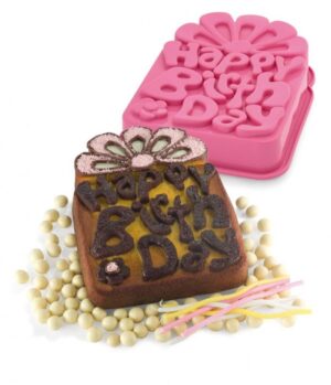 STAMPO IN SILICONE HAPPY BIRTHDAY PAVONI