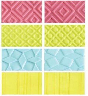 KIT 4 FOGLI EFFETTO GEOMETRICO DECORA