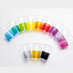 10 BICCHIERI CRYSTAL FASCIA FUCSIA