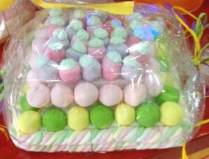 TORTA DI CARAMELLE  QUADRATA