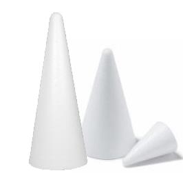 Cono in polistirolo diametro 7 cm