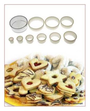 SET TAGLIAPASTA CUTTER NYLON IRREGULAR ROUND SILIKOMART