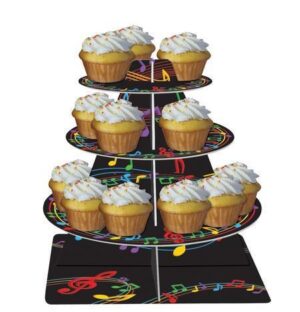ALZATA PER MUFFIN CUPCAKES MUSIC NOTE