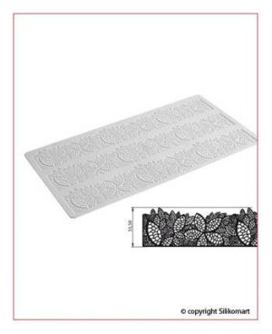 Tappetino in Silicone per Pizzi Tricot Deco Leaves Silikomart
