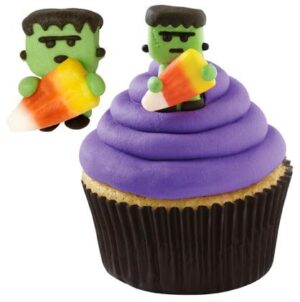 12 DECORAZIONI IN ZUCCHERO FRANKENSTEINE HALLOWEEN