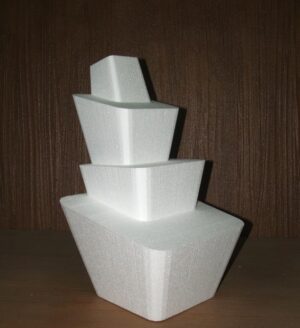 BASE IN POLISTIROLO WONKY QUADRATA 20 x 10