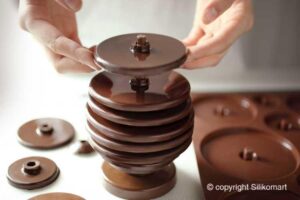 Silikomart Stampo in silicone per uova di Pasqua in 3 d, EGG CHO