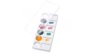 TAVOLOZZA COLORI C/COPERCHIO 6+6 CAVITA'