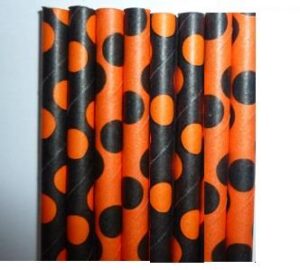 25 STECCHE POIS NERO/ARANCIO PER LOLLIPOP CM 20 CAKE POPS