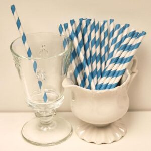 25 STECCHE STRIPES BLUE PER LOLLIPOP CM 20 CAKE POPS