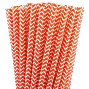 25 STECCHE CHEVRON ROSSO PER LOLLIPOP CM 20 CAKE POPS