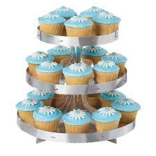 ALZATINA 24 CUPCAKES MUFFIN SILVER 3 PIANI WILTON