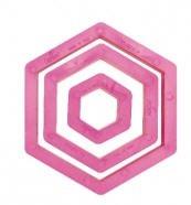 SET TAGLIAPASTA ESAGONO 3 PEZZI DIMENSIONE CM 1,5/2,5/3,5 PER 2,