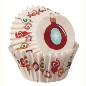 100 MINI PIROTTINI PER CUPCAKES DECORI NATALIZI WILTON NATALE